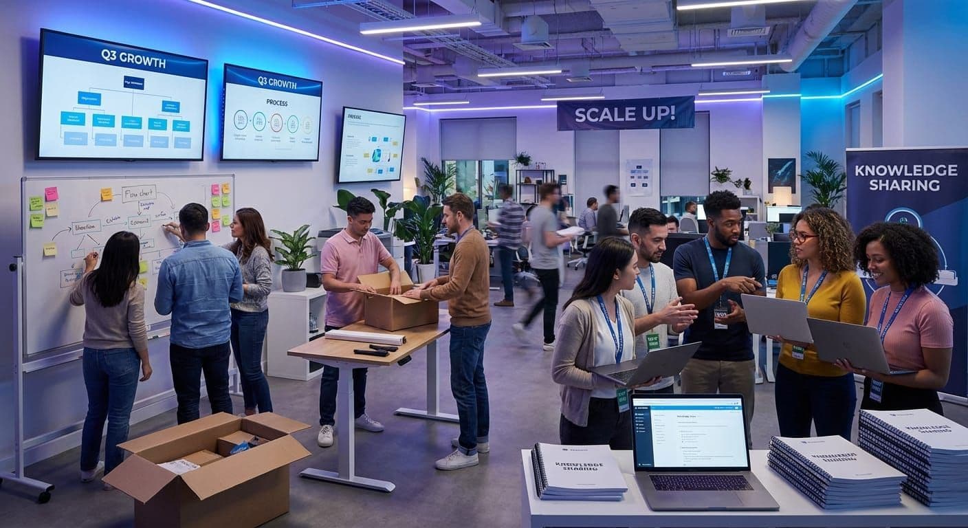 Operations documentation for growing companies with team collaboration and scaling business processes